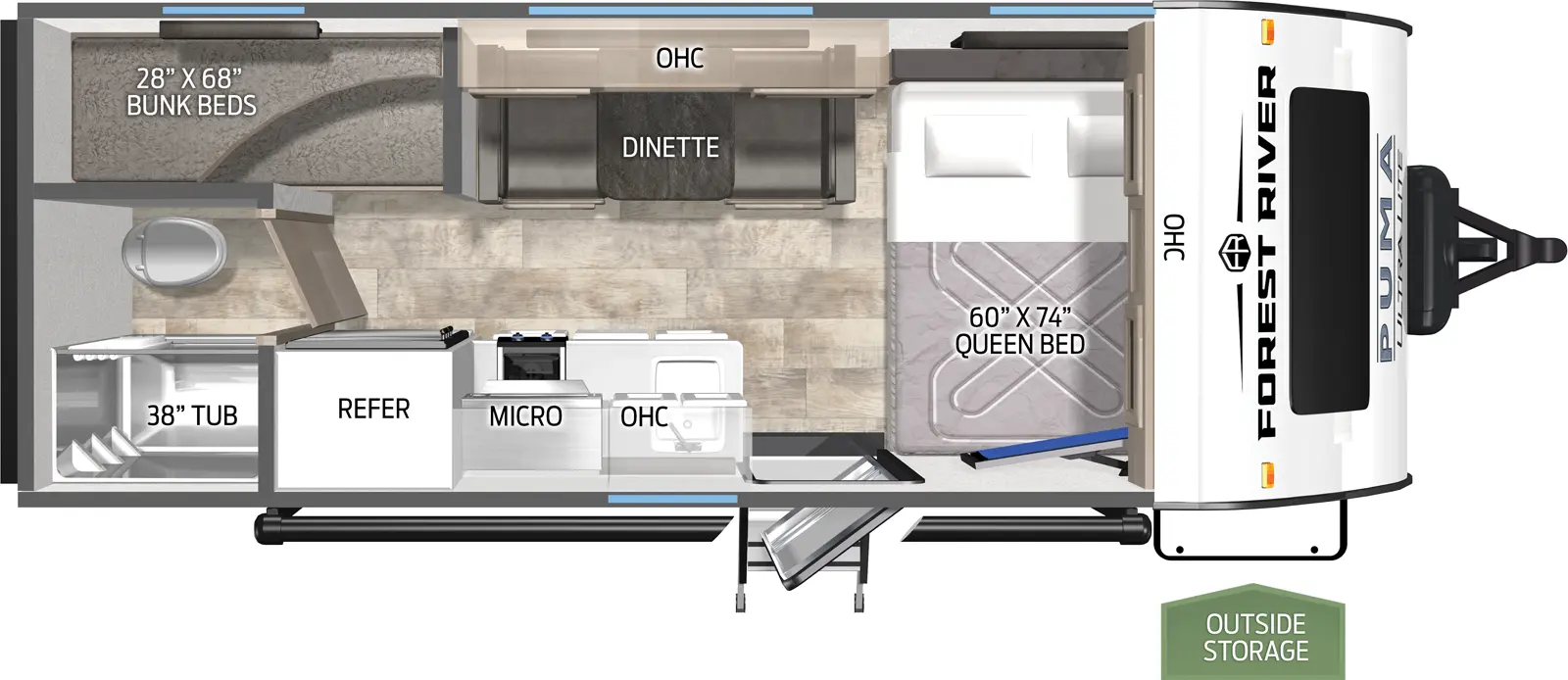 Puma Ultra Lite 16BHX - DSO Floorplan
